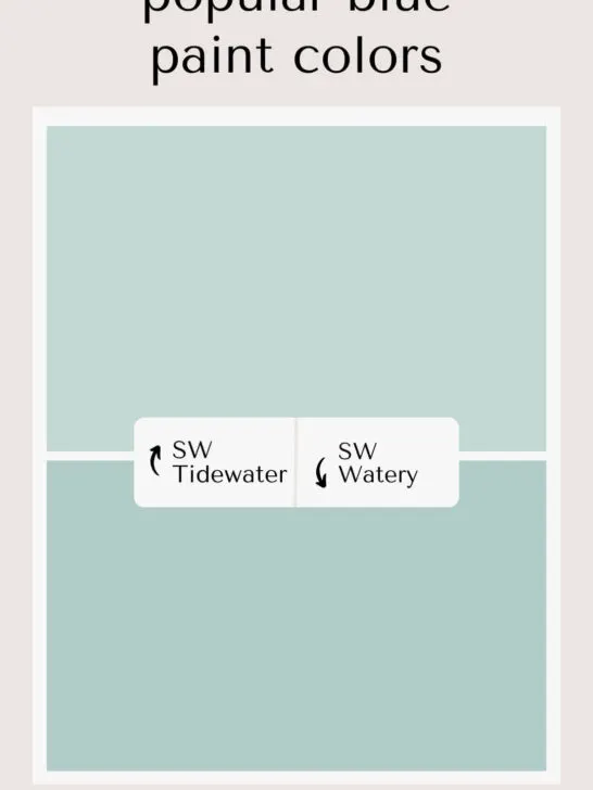 Sherwin Williams Tidewater vs Watery