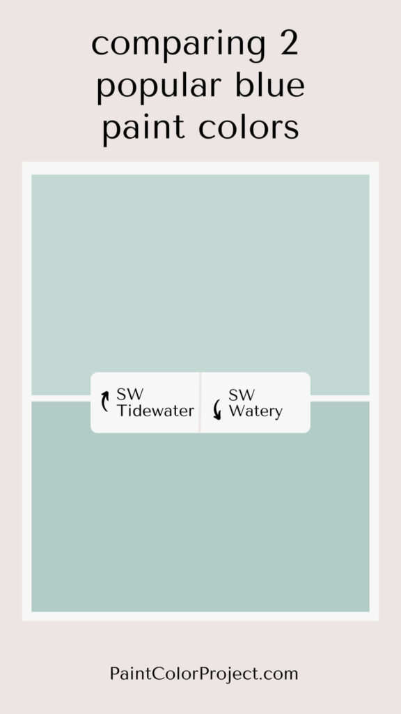 Sherwin Williams Tidewater vs Watery