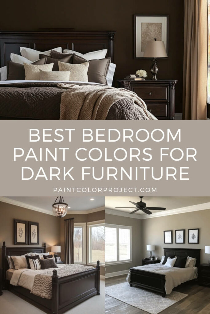 bedroom paint colors to complement dark furniture