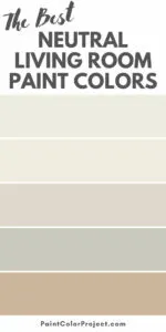 best neutral living room paint colors