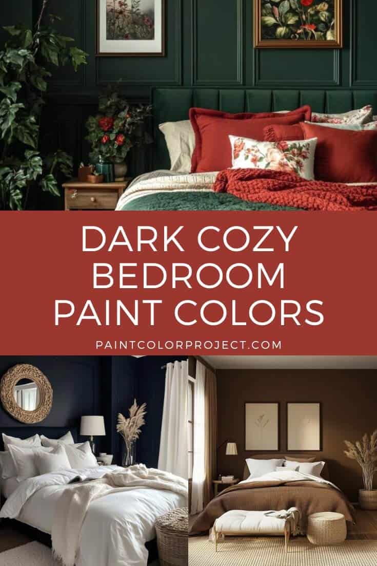 Dark Cozy Bedroom Paint Color Ideas The Paint Color Project