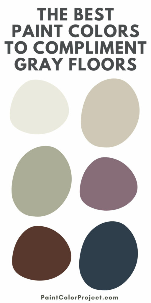 paint colors to compliment gray floors