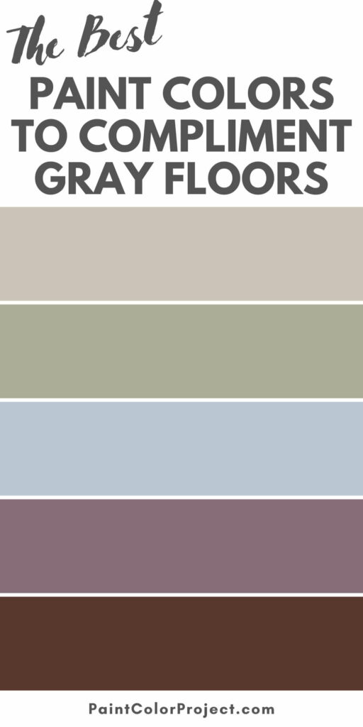 paint colors to compliment gray floors