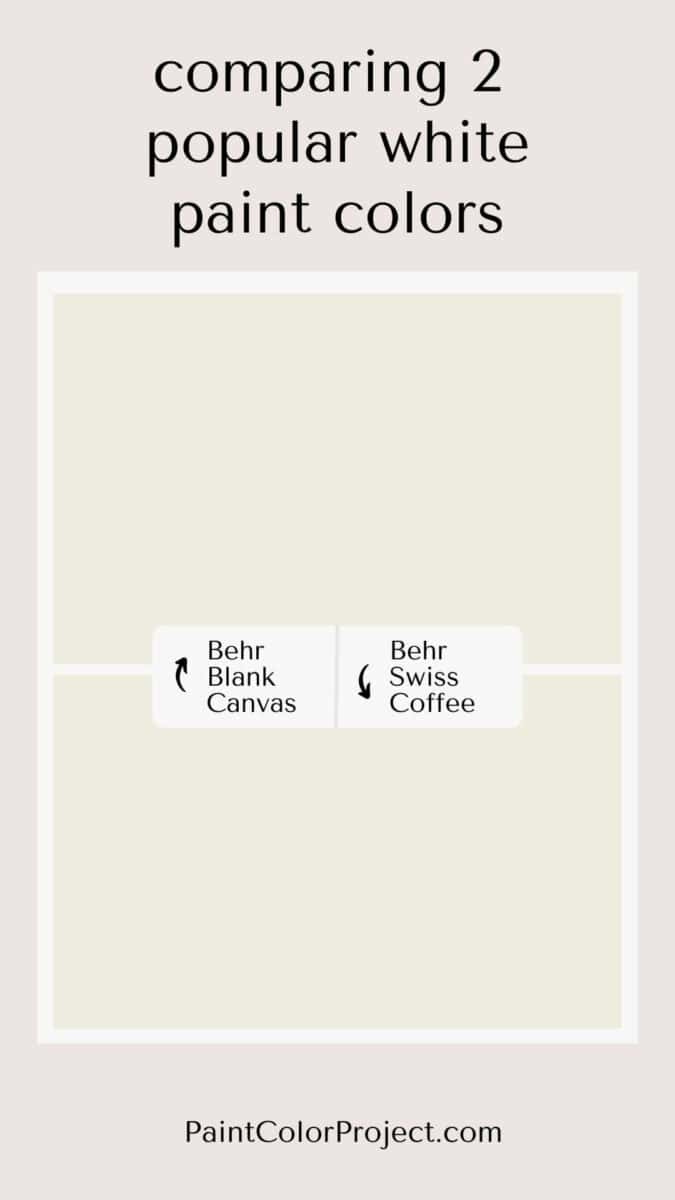 Behr Blank Canvas Vs Behr Swiss Coffee Let S Compare The Paint Behr Blank Canvas Vs Swiss Coffee 675x1200