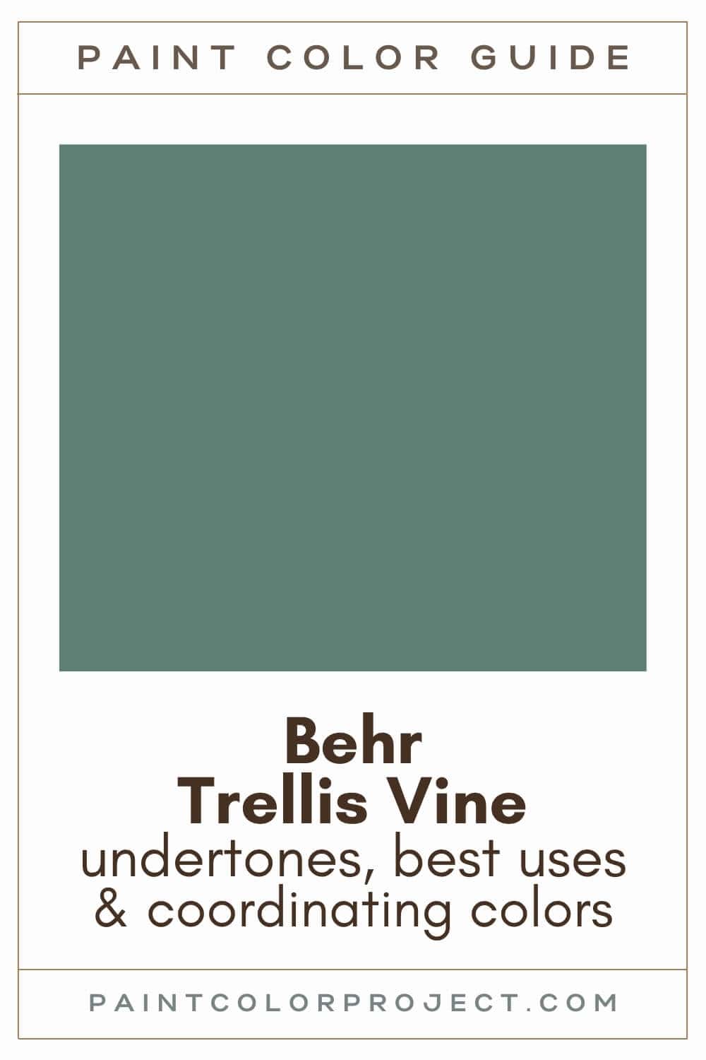 Behr Trellis Vine Paint Color Guide