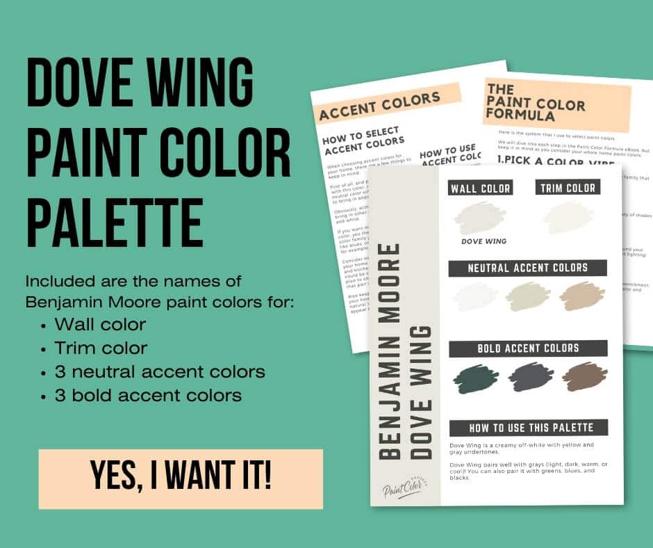 Benjamin Moore Dove Wing Color Palette