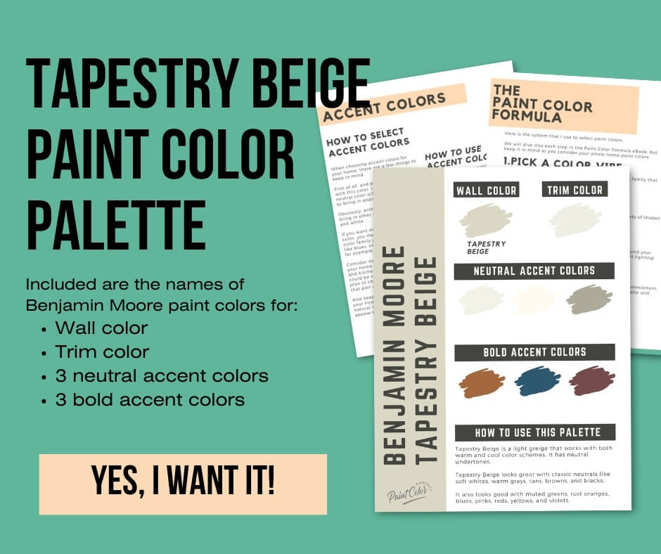 Benjamin Moore Tapestry Beige Color Palette