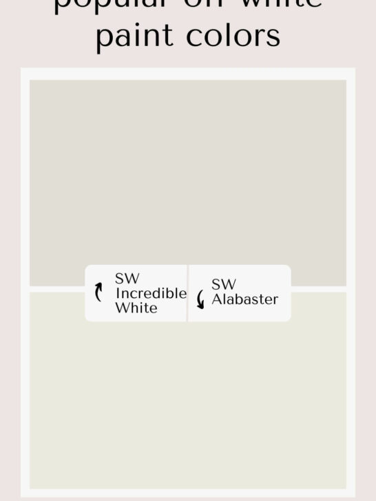 Sherwin Williams Incredible White vs Alabaster