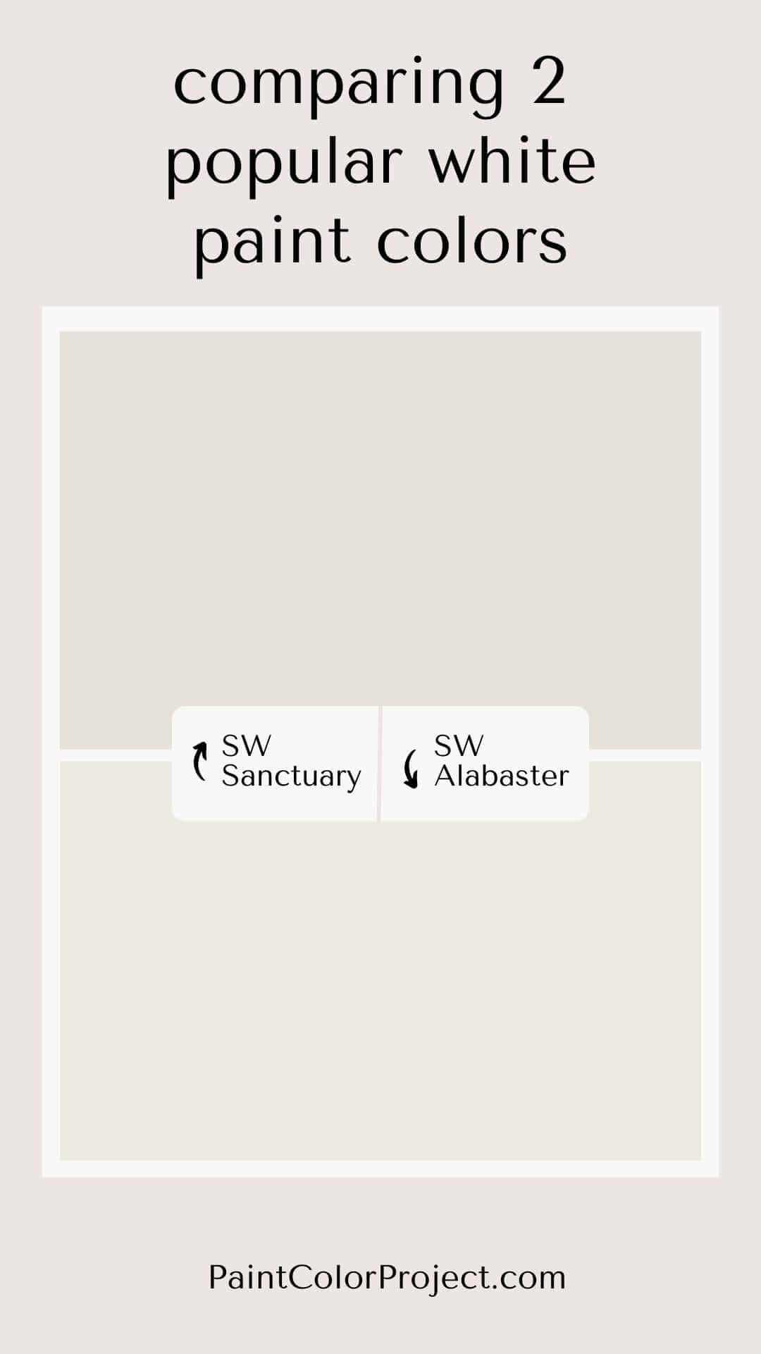 Sherwin Williams Sanctuary vs Alabaster