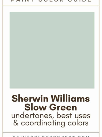 Sherwin Williams Slow Green Paint Color Guide