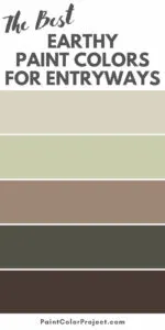 best earthy paint colors for an entryway