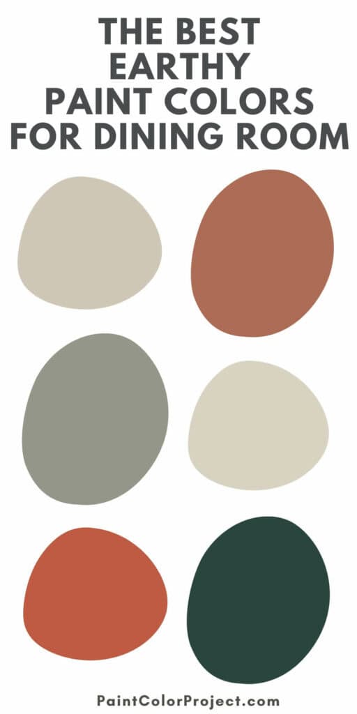 best earthy paint colors for dining room