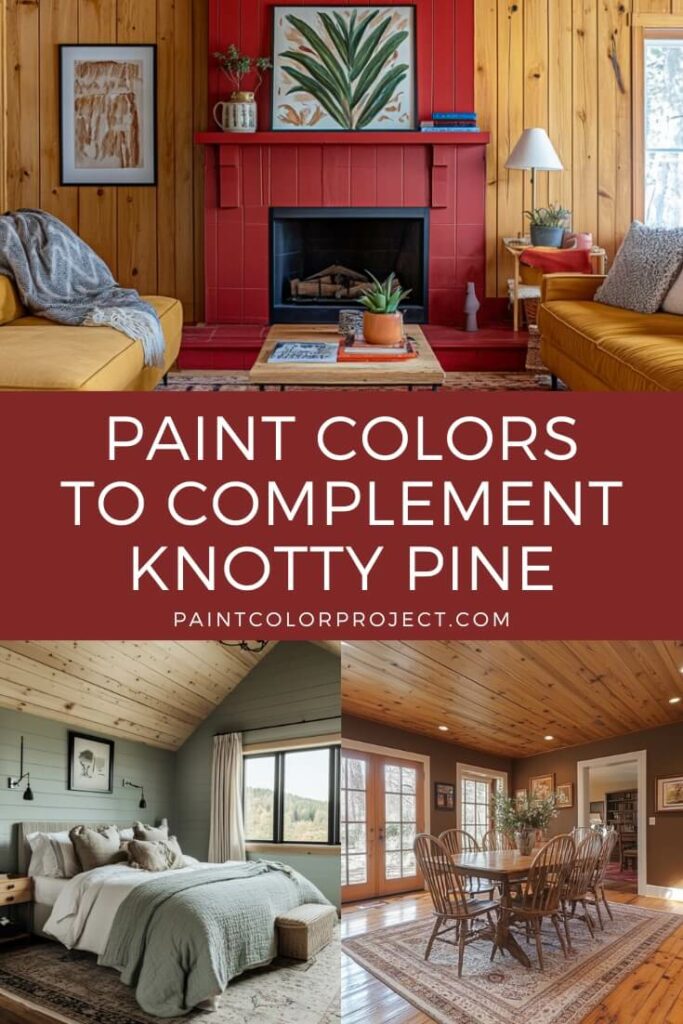 best paint colors to complement knotty pine