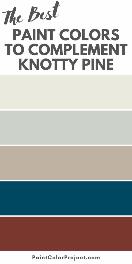 best paint colors to complement knotty pine