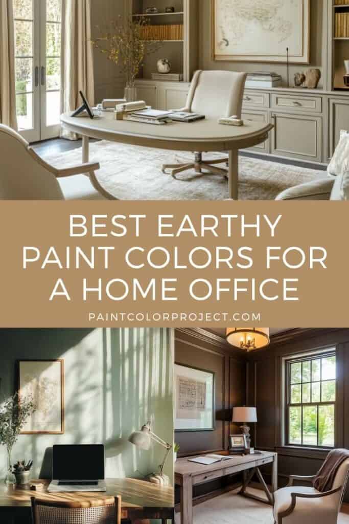 best earthy paint colors for a home office