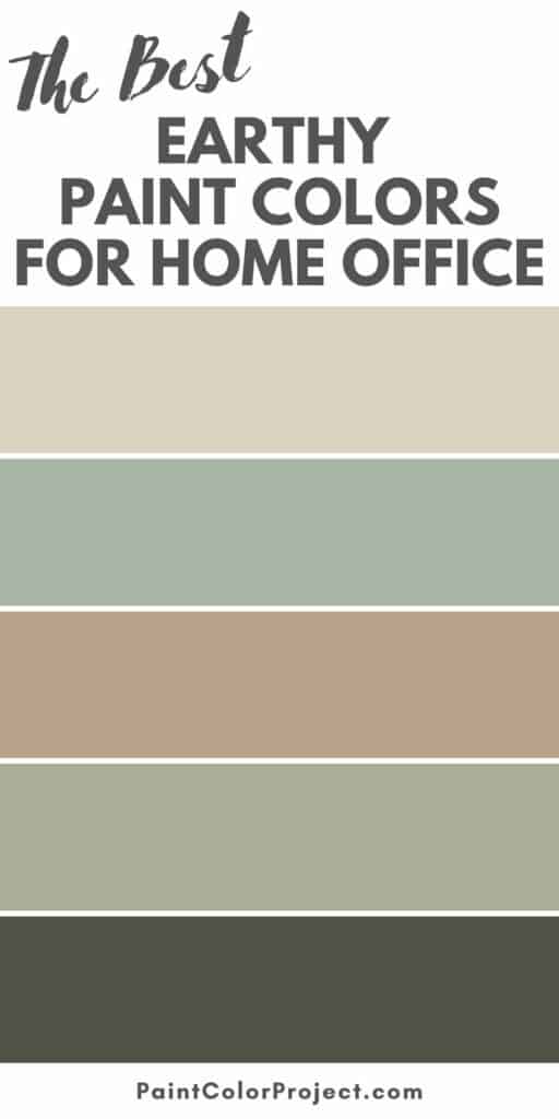 best earthy paint colors for a home office