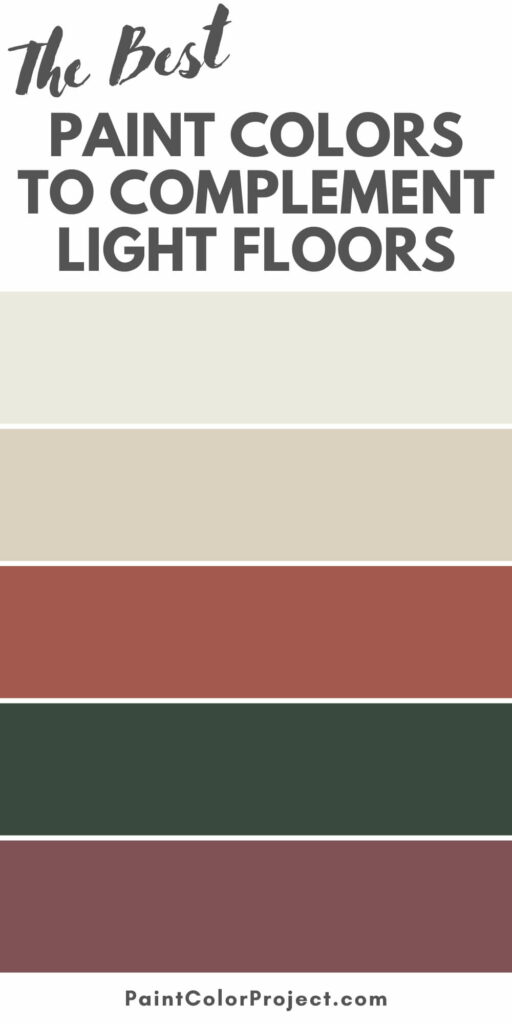 paint colors to complement light floors