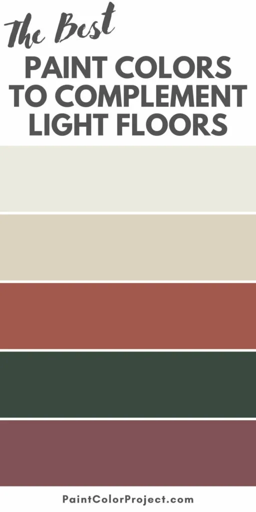 paint colors to complement light floors