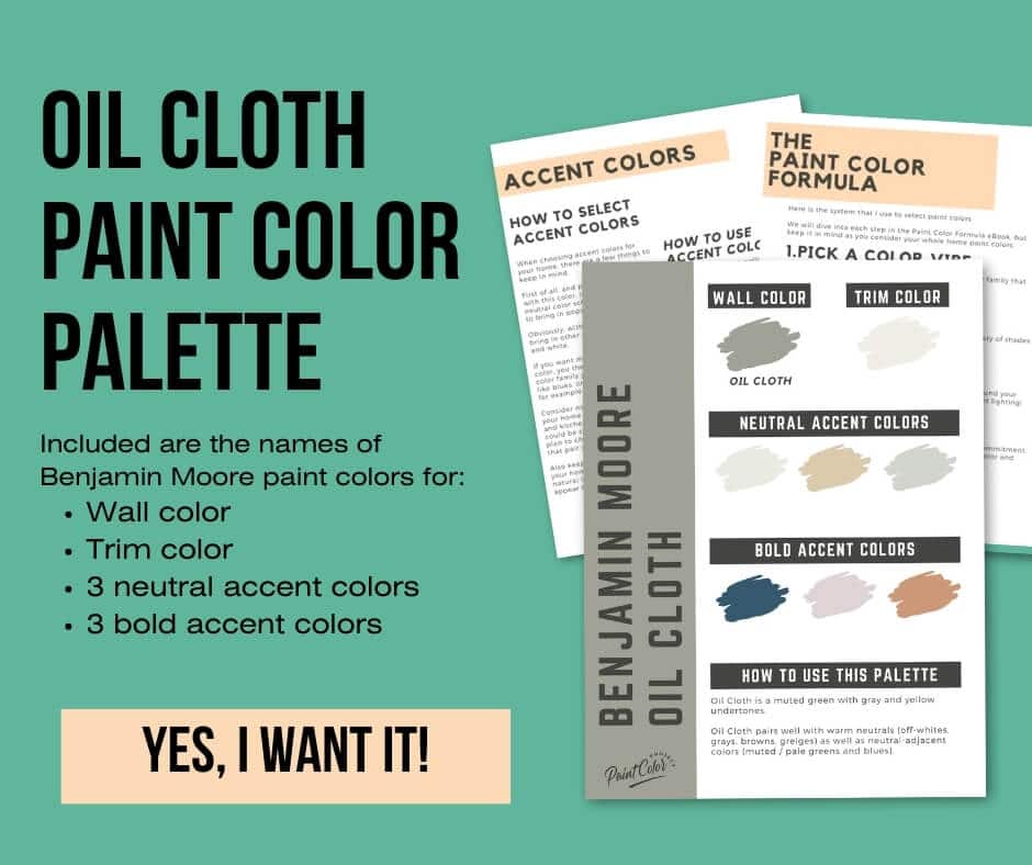 Benjamin Moore Oil Cloth Color Palette