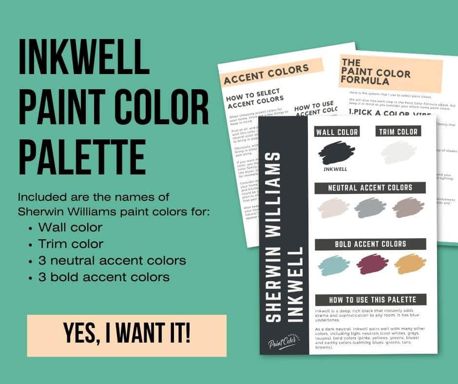 Sherwin Williams Inkwell Paint Palette