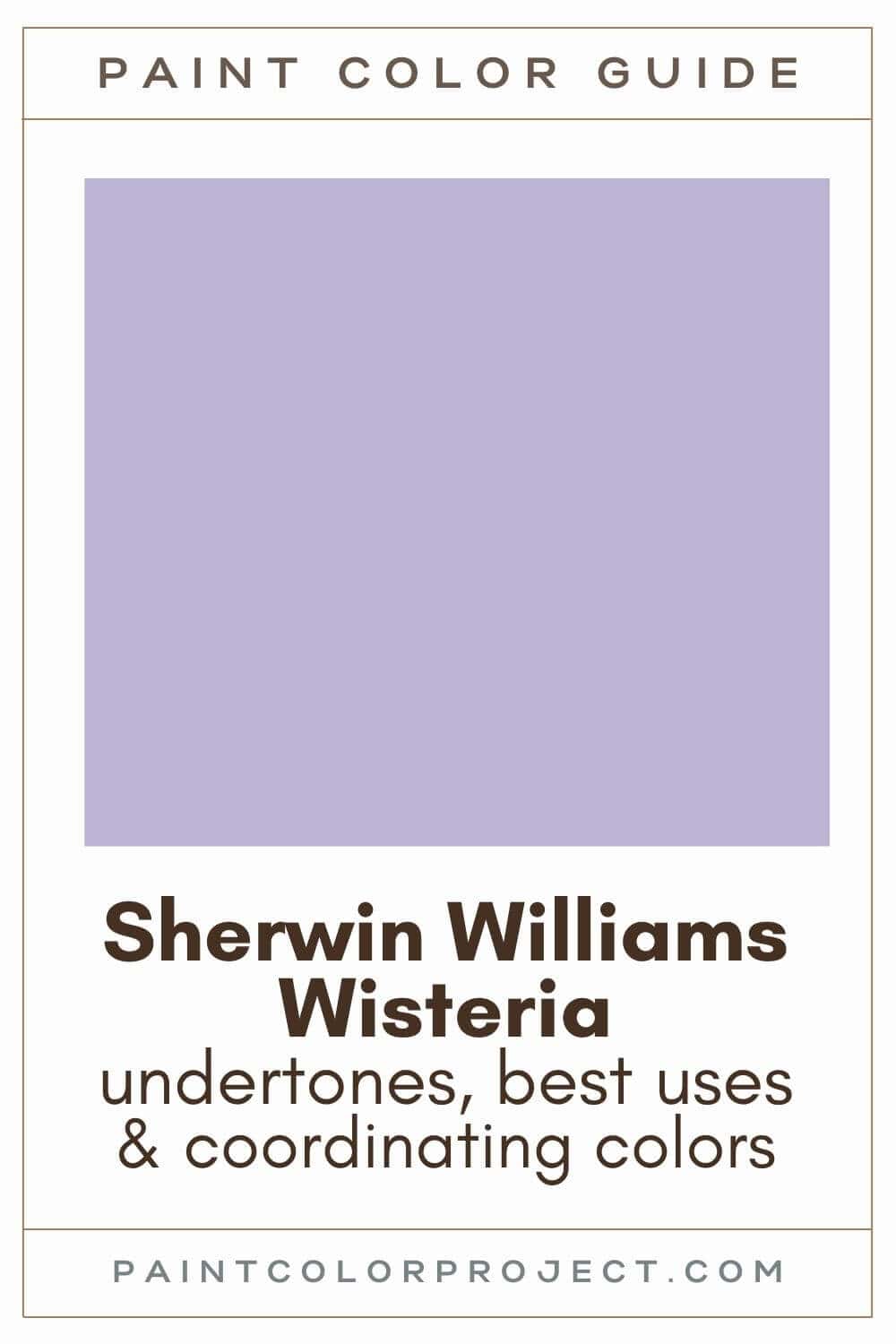 Sherwin Williams Wisteria Paint Color Guide