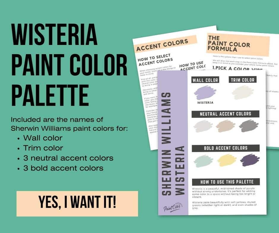 Sherwin Williams Wisteria Paint Palette