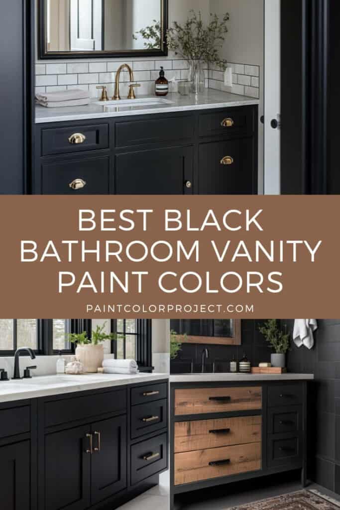 best black bathroom vanity paint colors