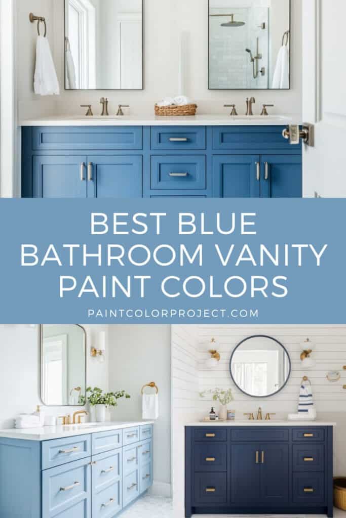 best blue bathroom vanity paint colors