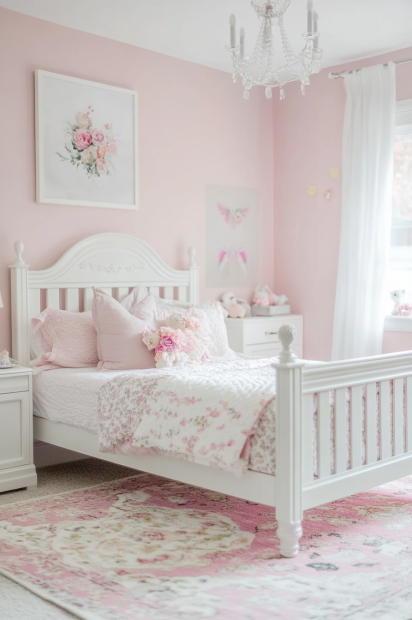 light pink bedroom