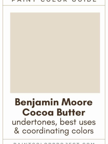 Benjamin Moore Cocoa Butter Paint Color Guide