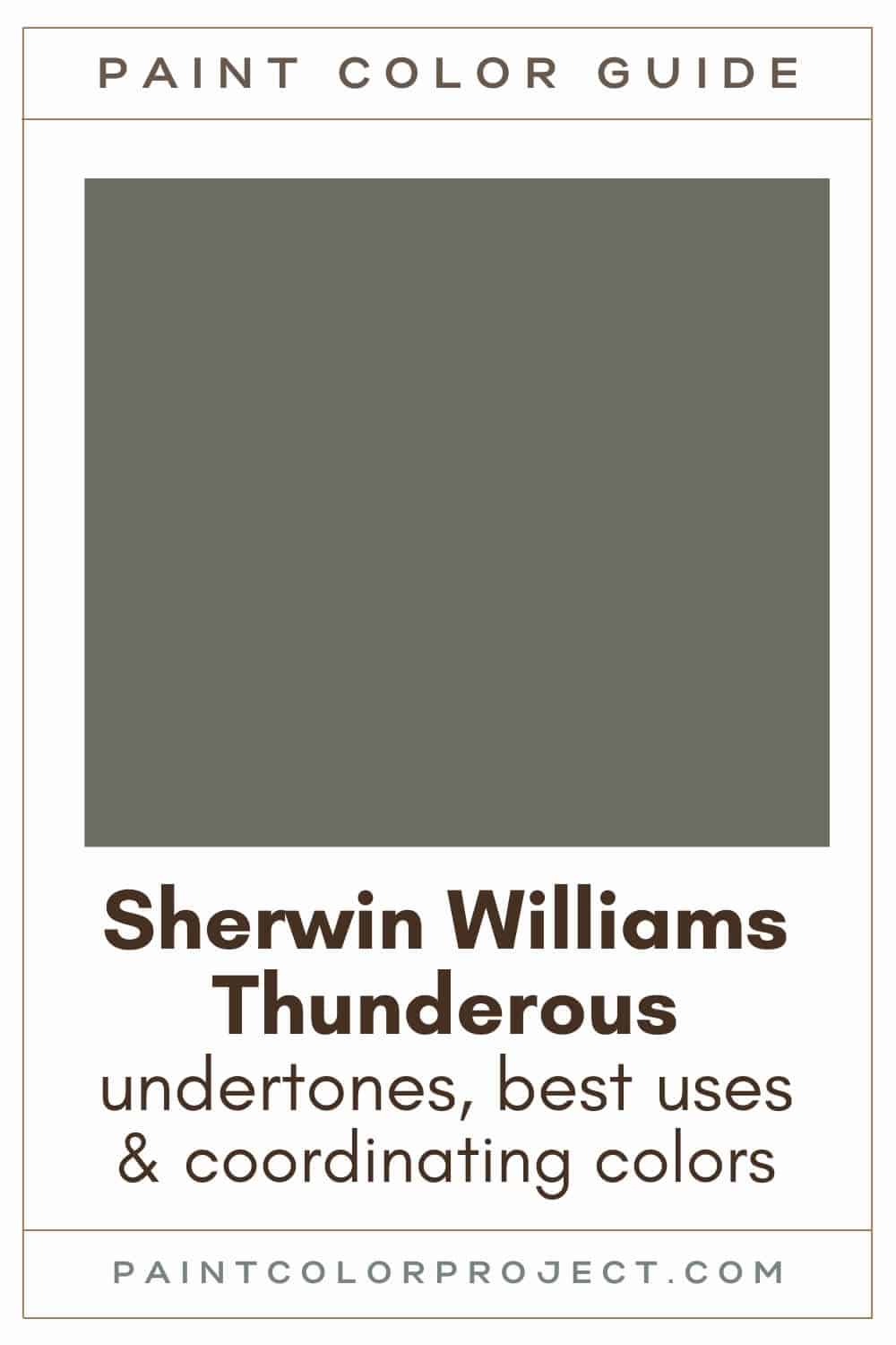 Sherwin Williams Thunderous Paint Color Guide