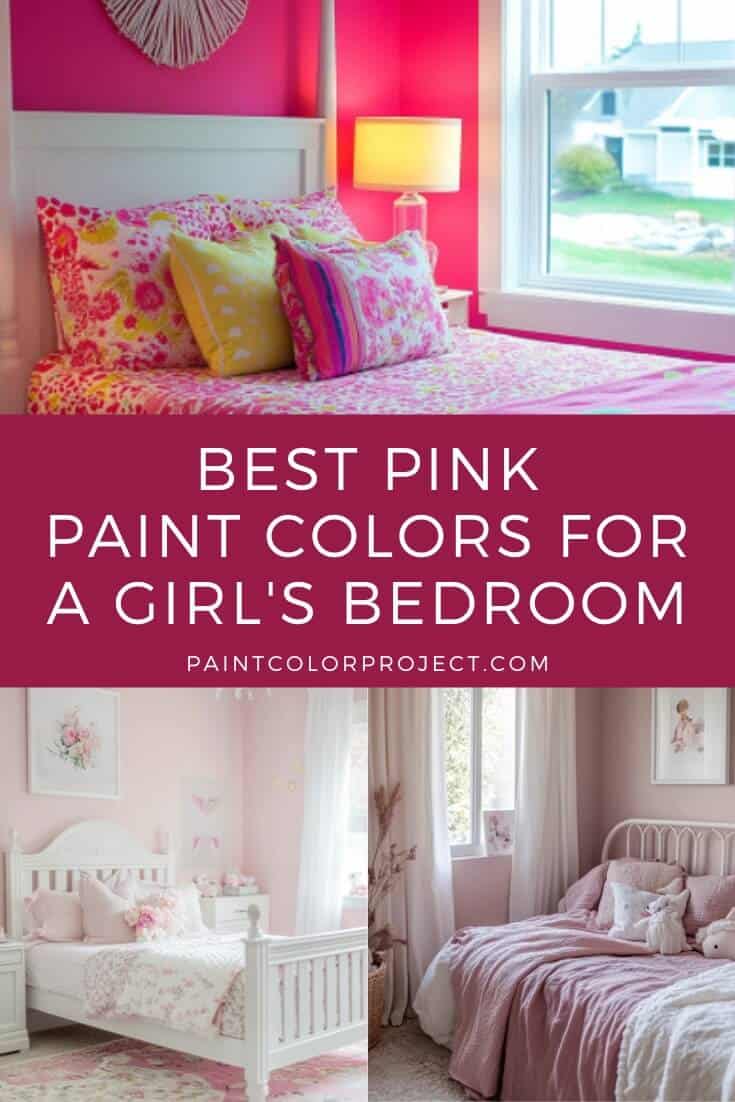 best pink paint colors for a girl's bedroom