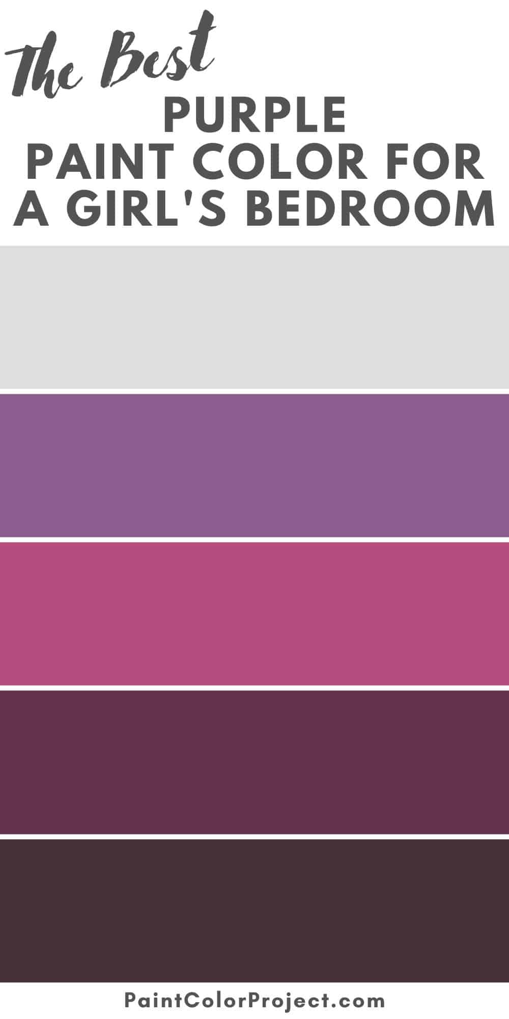 purple paint colors for a girl’s bedroom