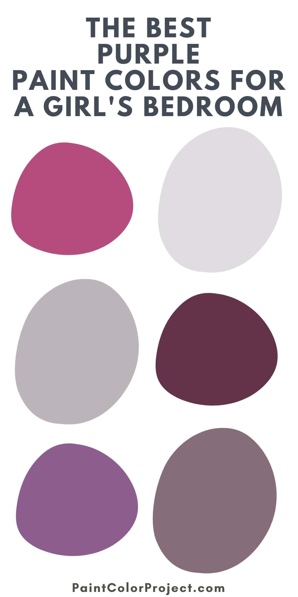 purple paint colors for a girl’s bedroom