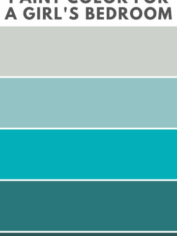 turquoise paint color for a girl's bedroom