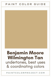 Benjamin Moore Wilmington Tan Paint Color Guide