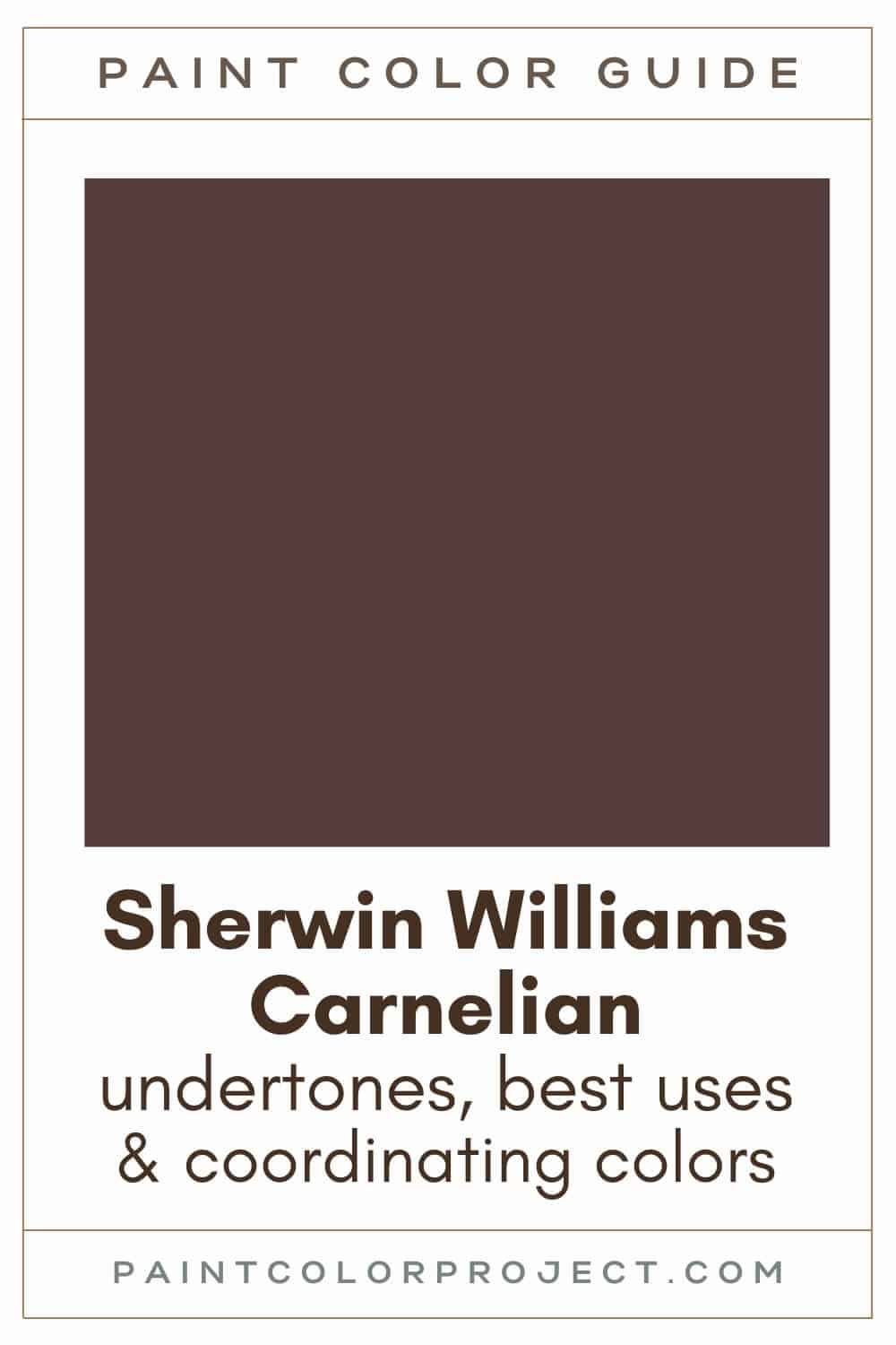 Sherwin Williams Carnelian Paint Color Guide