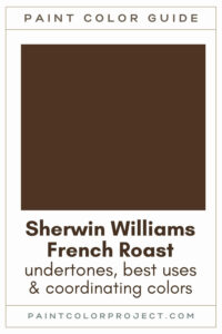 Sherwin Williams French Roast Paint Color Guide