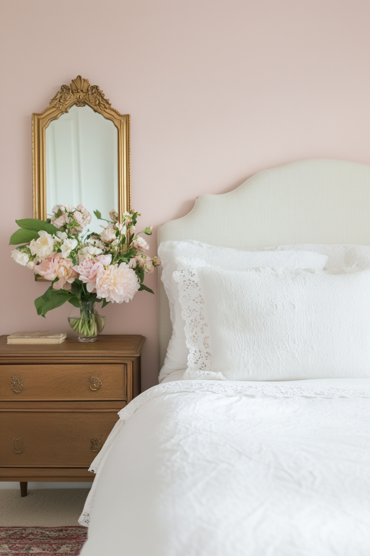 pink coquette bedroom