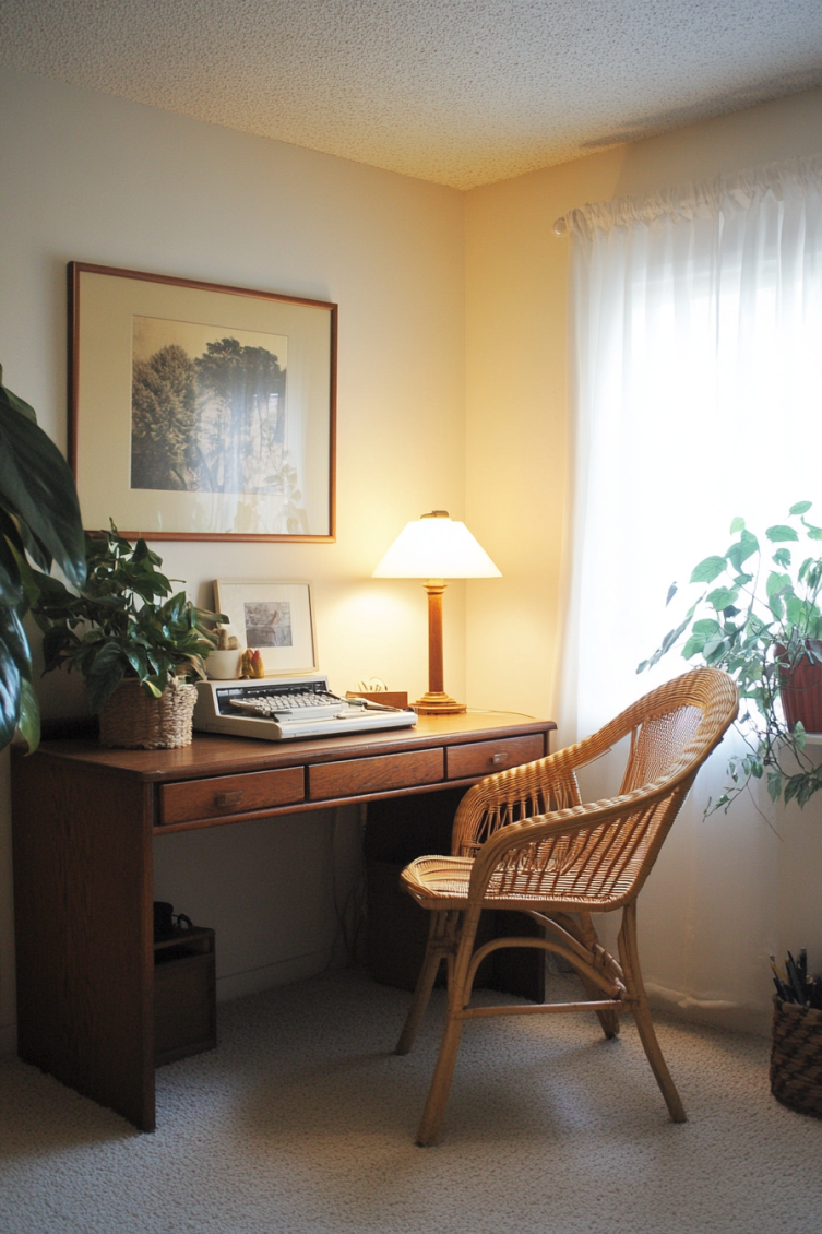 vintage 70s style home office