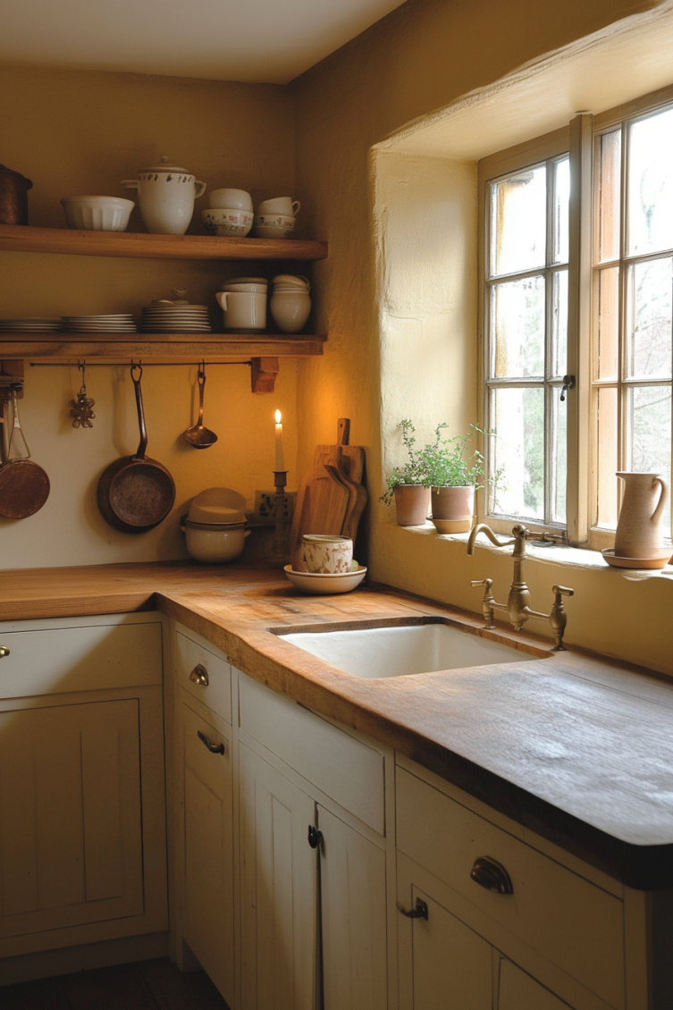 yellow kitchen castlecore