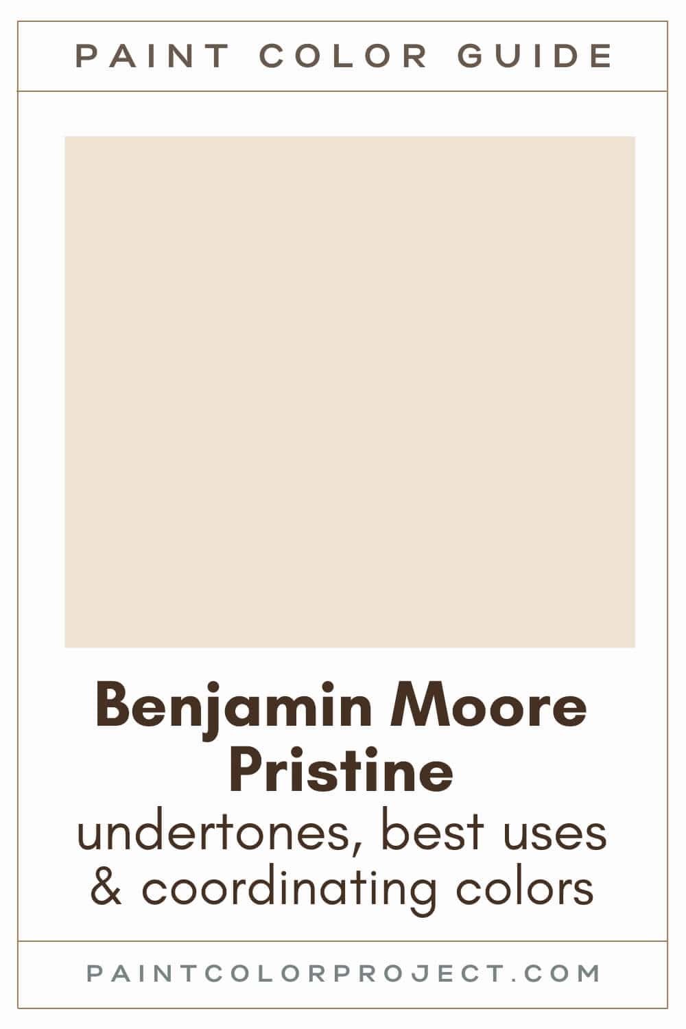 Benjamin Moore Pristine Paint Color Guide
