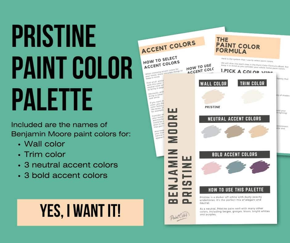 Benjamin Moore Pristine Paint Palette