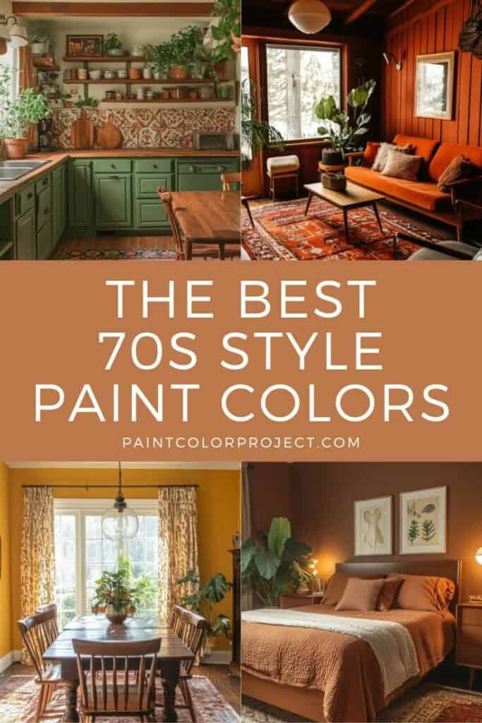 best 70s style paint colors