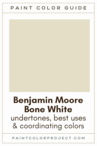 Benjamin Moore Bone White Paint Color Guide