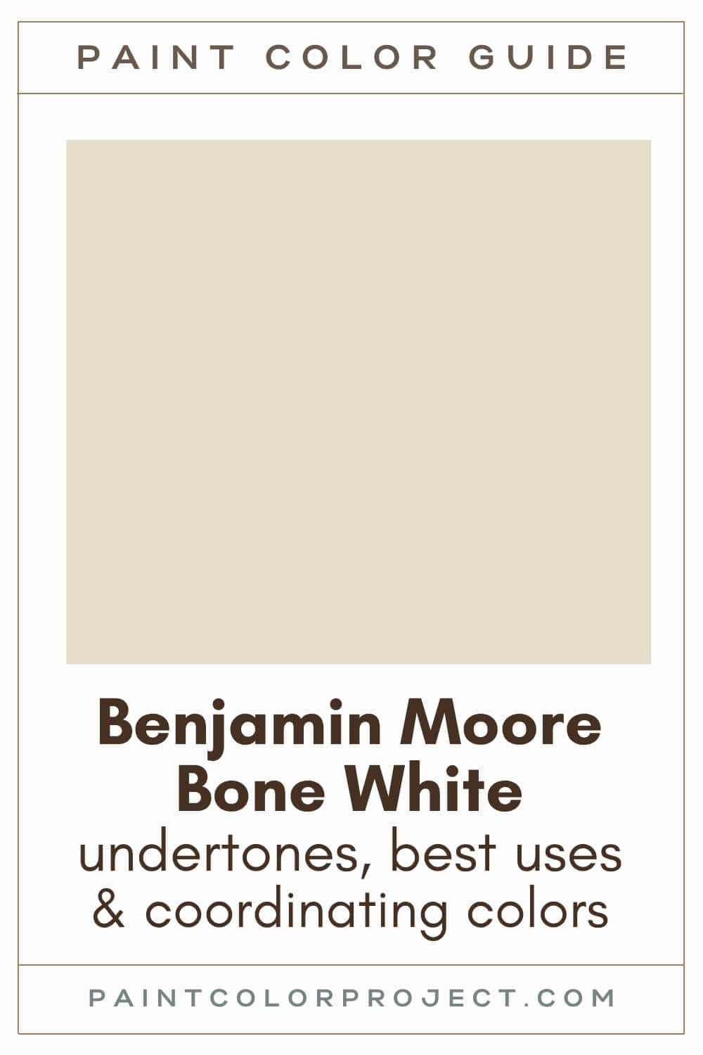Benjamin Moore Bone White Paint Color Guide