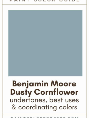 Benjamin Moore Dusty Cornflower Paint Color Guide