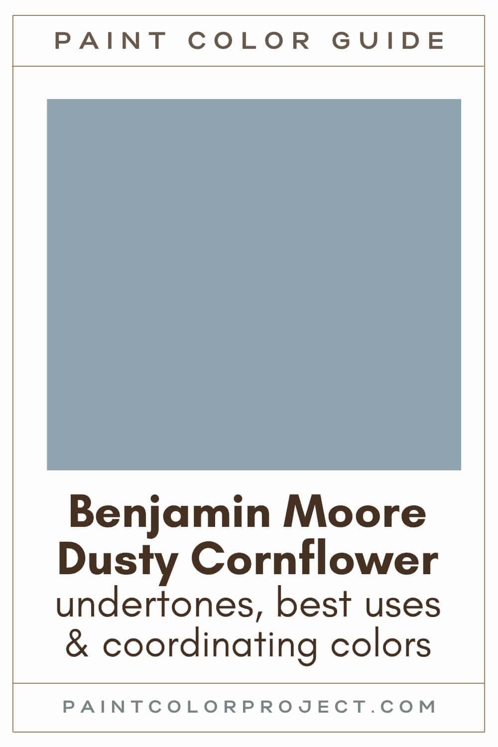 Benjamin Moore Dusty Cornflower Paint Color Guide