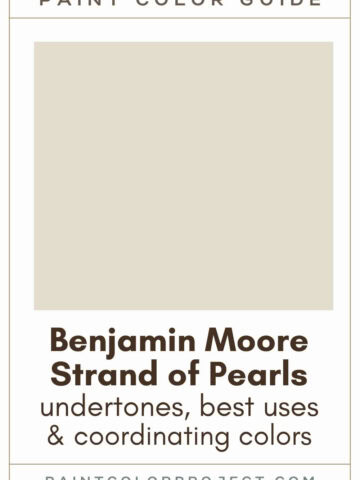 Benjamin Moore Strand of Pearls Paint Color Guide
