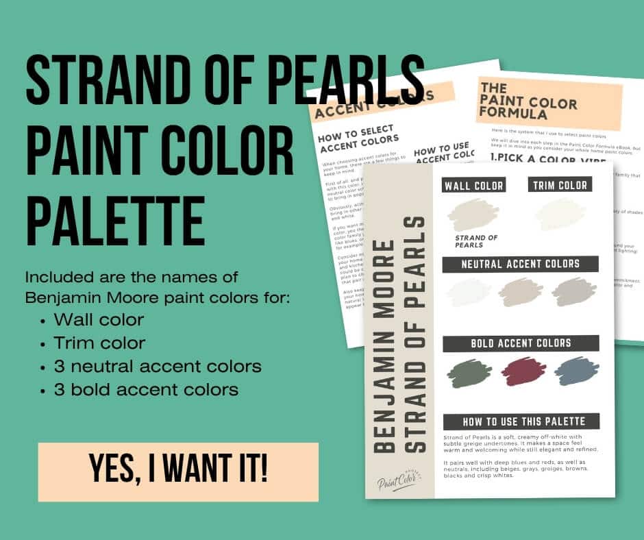 Benjamin Moore Strand of Pearls Paint Palette